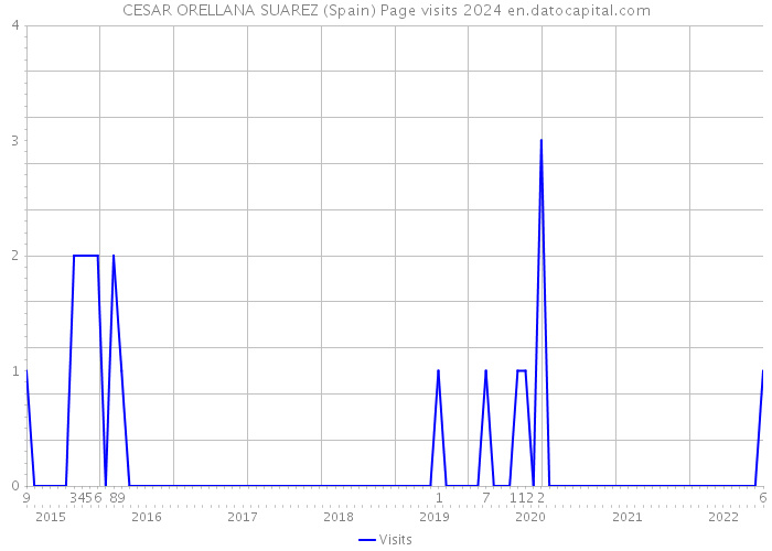 CESAR ORELLANA SUAREZ (Spain) Page visits 2024 