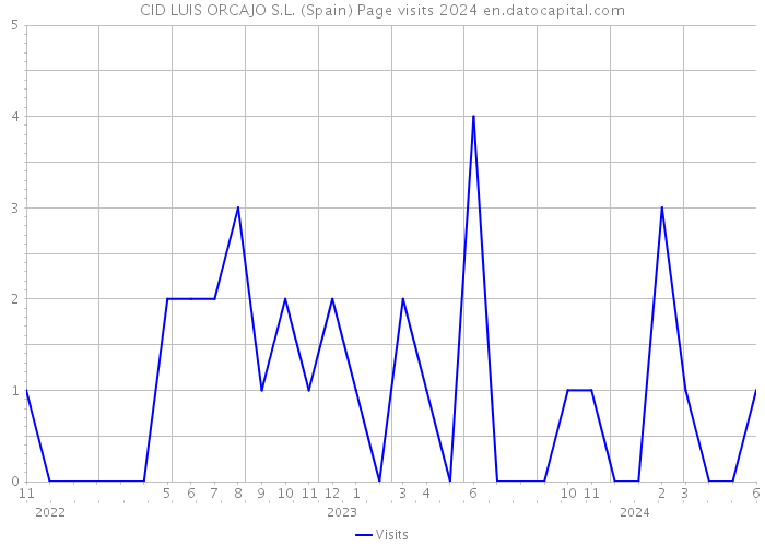 CID LUIS ORCAJO S.L. (Spain) Page visits 2024 