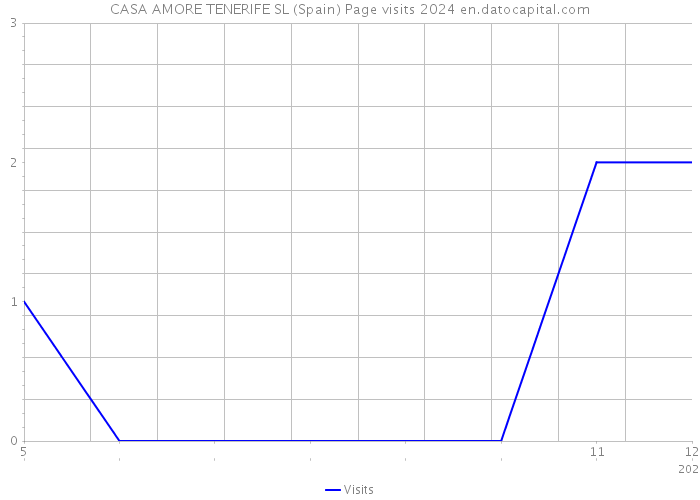CASA AMORE TENERIFE SL (Spain) Page visits 2024 