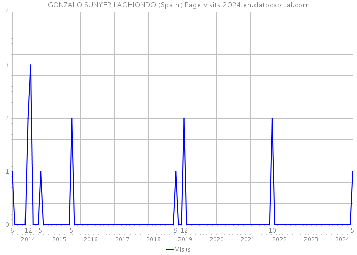 GONZALO SUNYER LACHIONDO (Spain) Page visits 2024 