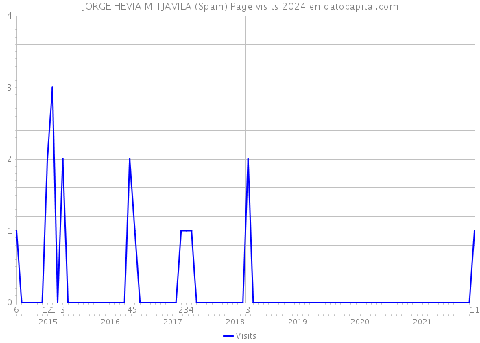 JORGE HEVIA MITJAVILA (Spain) Page visits 2024 