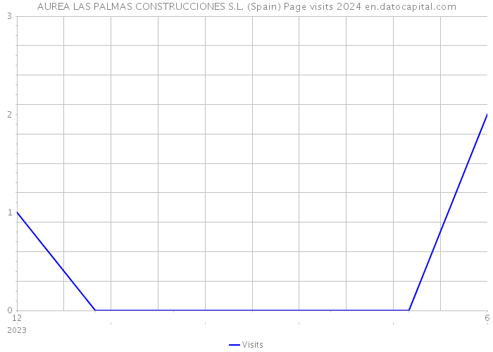 AUREA LAS PALMAS CONSTRUCCIONES S.L. (Spain) Page visits 2024 