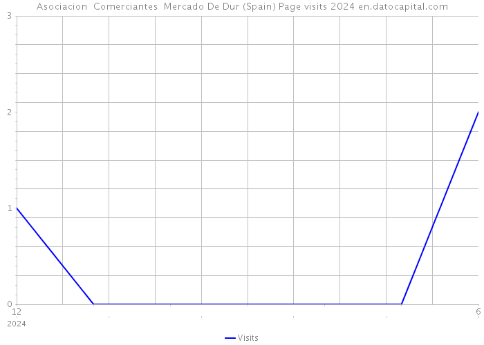 Asociacion Comerciantes Mercado De Dur (Spain) Page visits 2024 