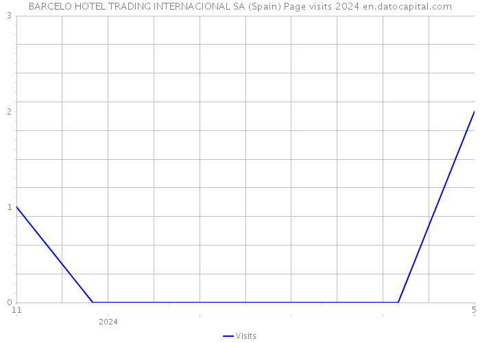 BARCELO HOTEL TRADING INTERNACIONAL SA (Spain) Page visits 2024 