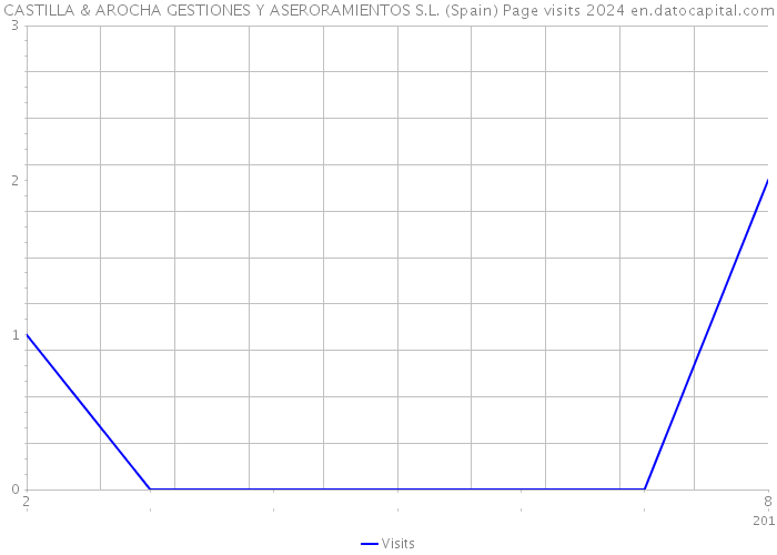 CASTILLA & AROCHA GESTIONES Y ASERORAMIENTOS S.L. (Spain) Page visits 2024 