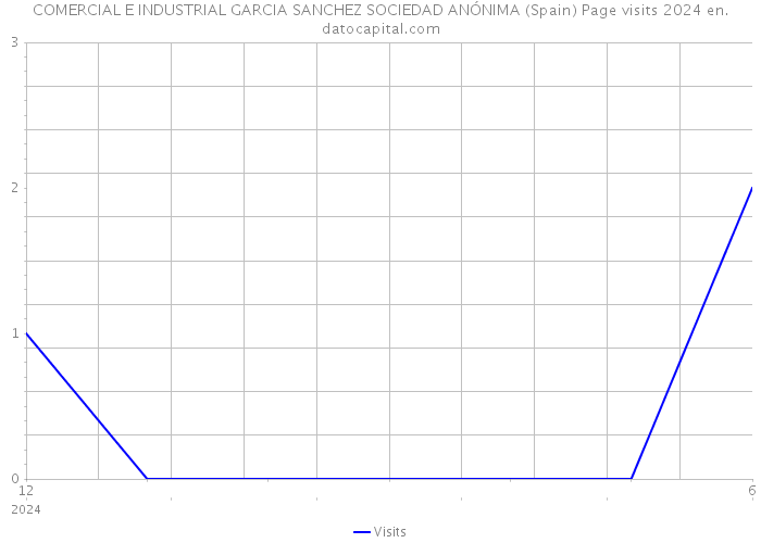 COMERCIAL E INDUSTRIAL GARCIA SANCHEZ SOCIEDAD ANÓNIMA (Spain) Page visits 2024 