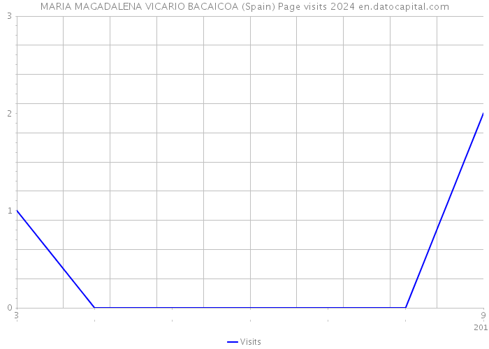 MARIA MAGADALENA VICARIO BACAICOA (Spain) Page visits 2024 