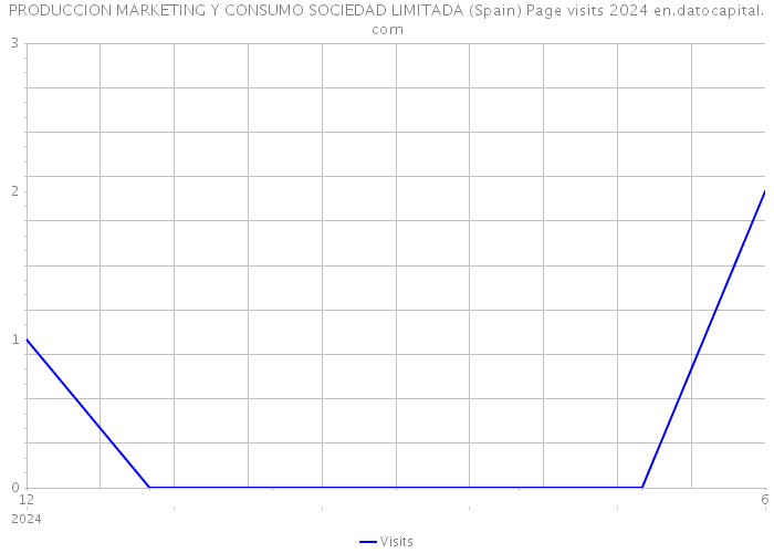 PRODUCCION MARKETING Y CONSUMO SOCIEDAD LIMITADA (Spain) Page visits 2024 
