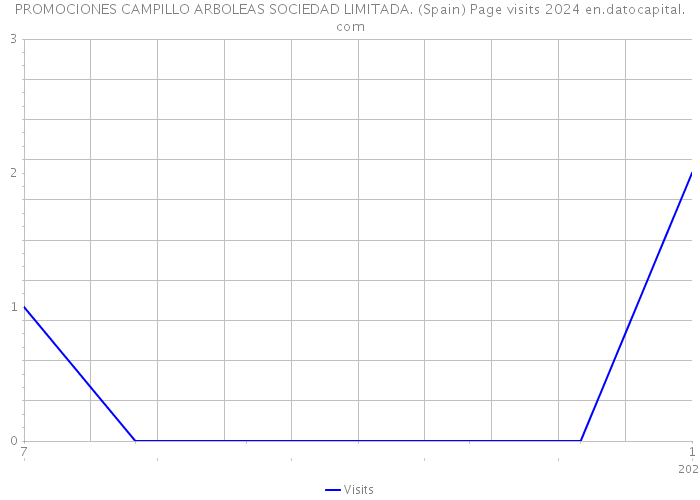 PROMOCIONES CAMPILLO ARBOLEAS SOCIEDAD LIMITADA. (Spain) Page visits 2024 
