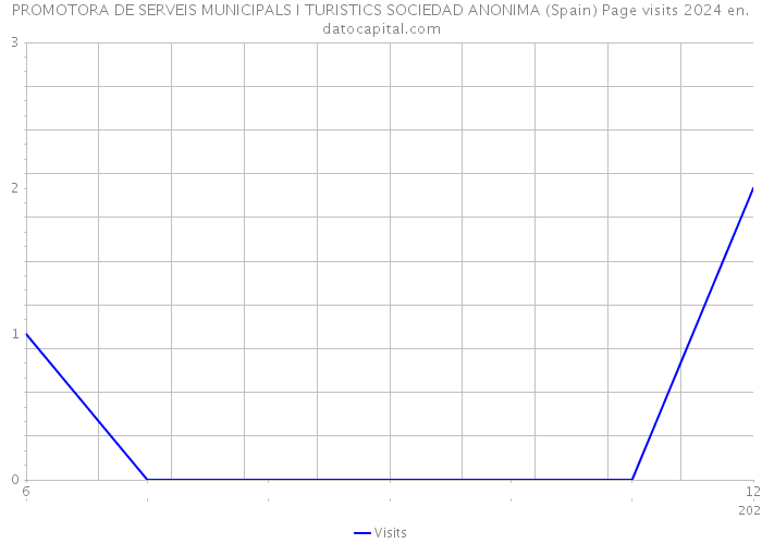 PROMOTORA DE SERVEIS MUNICIPALS I TURISTICS SOCIEDAD ANONIMA (Spain) Page visits 2024 