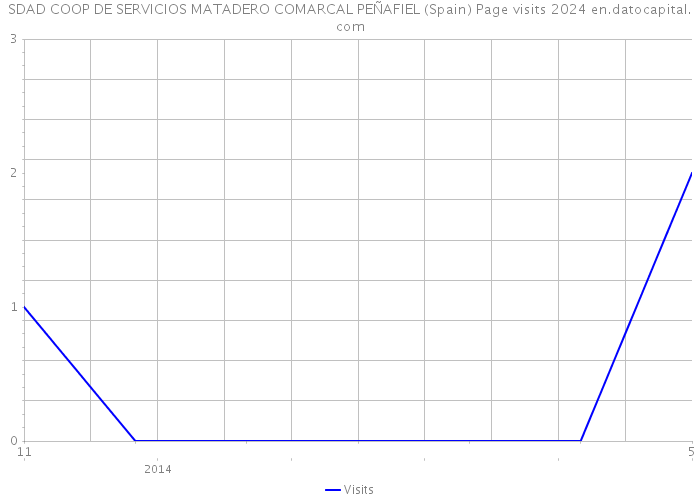 SDAD COOP DE SERVICIOS MATADERO COMARCAL PEÑAFIEL (Spain) Page visits 2024 