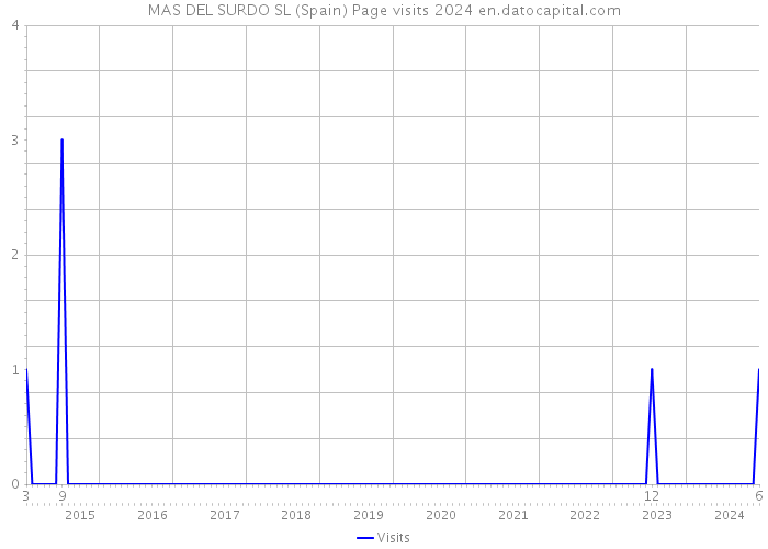 MAS DEL SURDO SL (Spain) Page visits 2024 