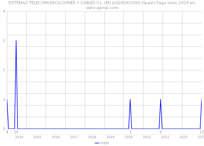 SISTEMAS TELECOMUNICACIONES Y CABLES S.L. (EN LIQUIDACION) (Spain) Page visits 2024 
