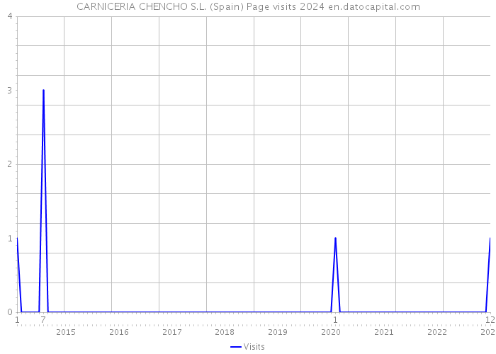 CARNICERIA CHENCHO S.L. (Spain) Page visits 2024 