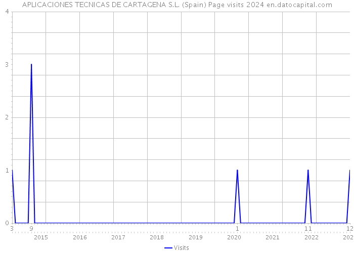 APLICACIONES TECNICAS DE CARTAGENA S.L. (Spain) Page visits 2024 