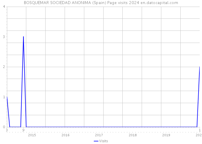 BOSQUEMAR SOCIEDAD ANONIMA (Spain) Page visits 2024 