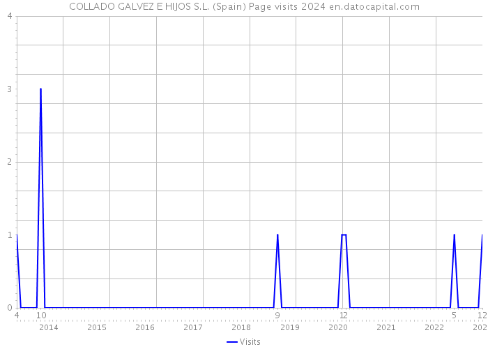 COLLADO GALVEZ E HIJOS S.L. (Spain) Page visits 2024 