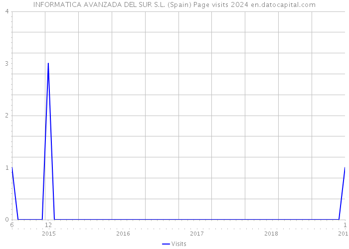 INFORMATICA AVANZADA DEL SUR S.L. (Spain) Page visits 2024 