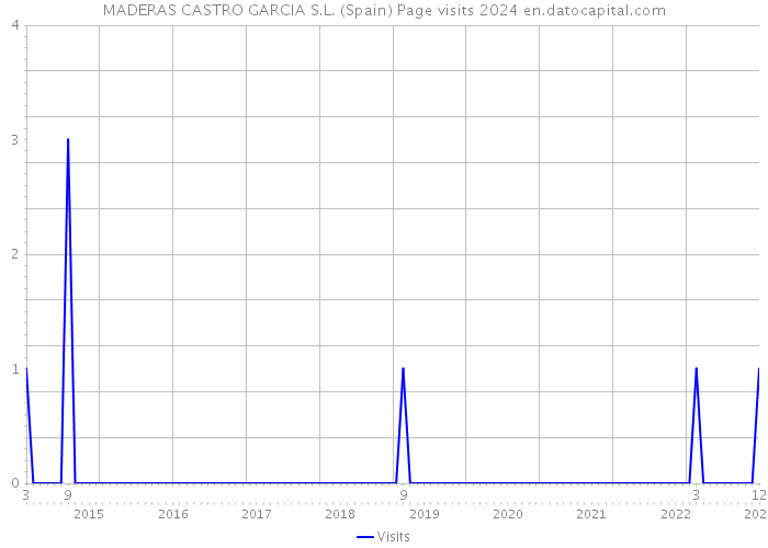 MADERAS CASTRO GARCIA S.L. (Spain) Page visits 2024 