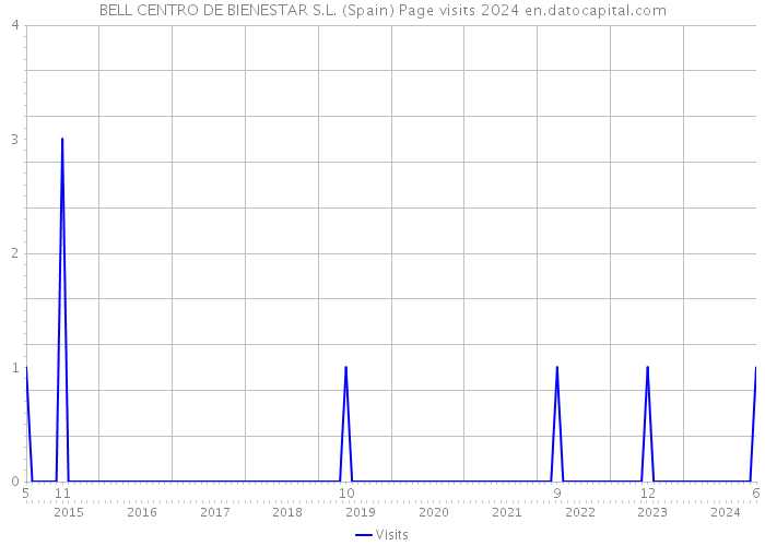 BELL CENTRO DE BIENESTAR S.L. (Spain) Page visits 2024 