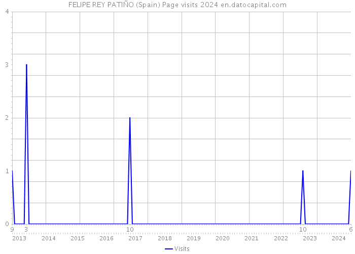 FELIPE REY PATIÑO (Spain) Page visits 2024 