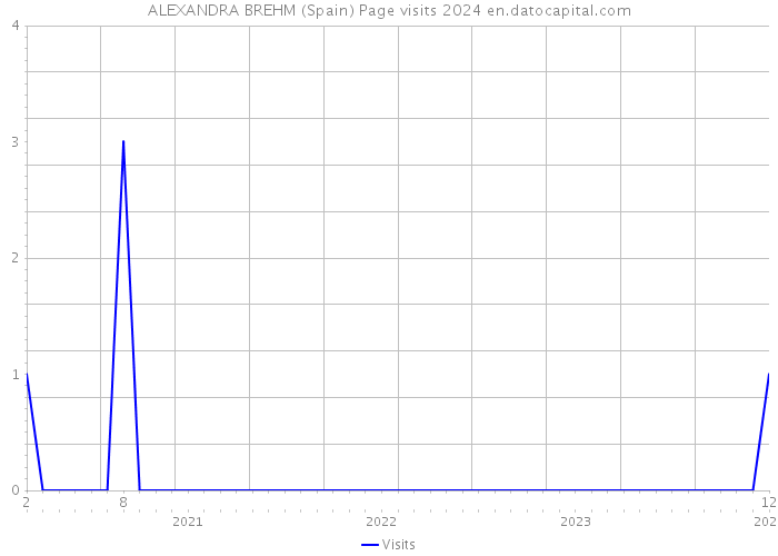 ALEXANDRA BREHM (Spain) Page visits 2024 