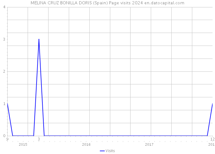 MELINA CRUZ BONILLA DORIS (Spain) Page visits 2024 