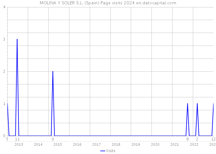 MOLINA Y SOLER S.L. (Spain) Page visits 2024 