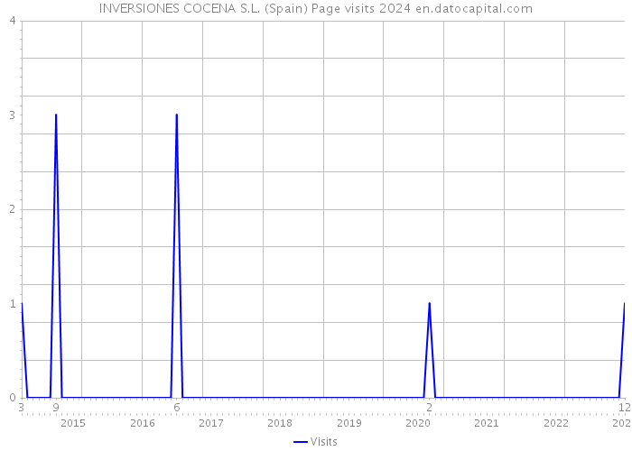 INVERSIONES COCENA S.L. (Spain) Page visits 2024 