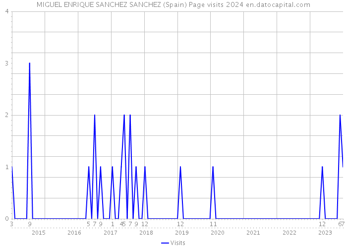 MIGUEL ENRIQUE SANCHEZ SANCHEZ (Spain) Page visits 2024 