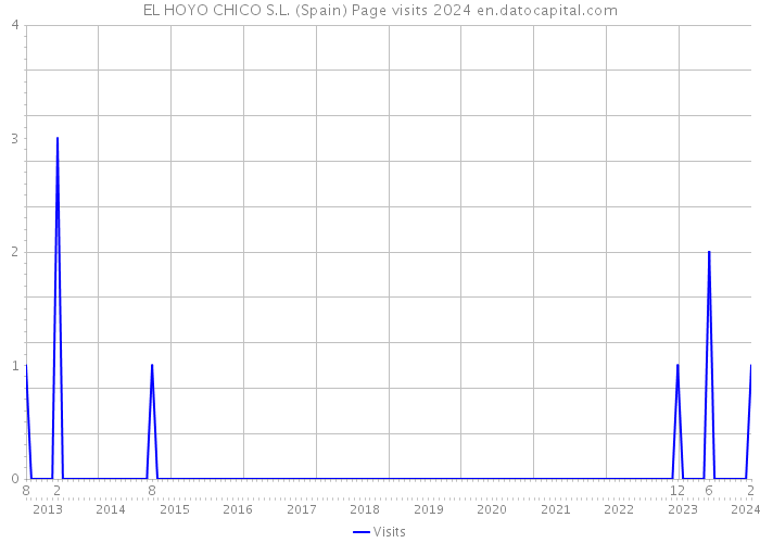 EL HOYO CHICO S.L. (Spain) Page visits 2024 