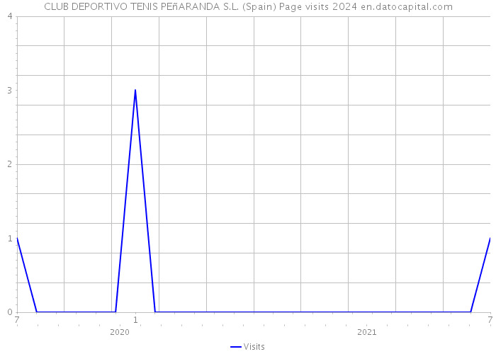 CLUB DEPORTIVO TENIS PEñARANDA S.L. (Spain) Page visits 2024 