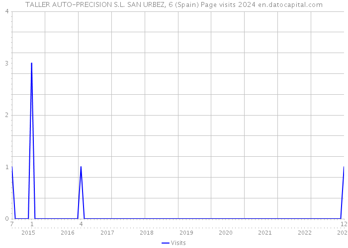 TALLER AUTO-PRECISION S.L. SAN URBEZ, 6 (Spain) Page visits 2024 