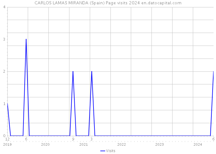 CARLOS LAMAS MIRANDA (Spain) Page visits 2024 