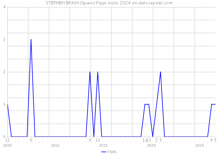 STEPHEN BRAIN (Spain) Page visits 2024 