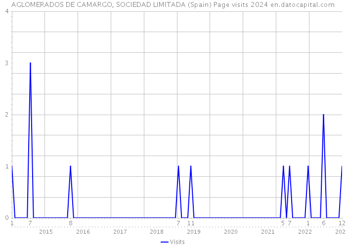 AGLOMERADOS DE CAMARGO, SOCIEDAD LIMITADA (Spain) Page visits 2024 