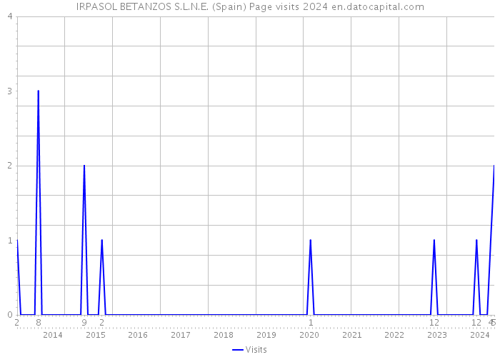 IRPASOL BETANZOS S.L.N.E. (Spain) Page visits 2024 