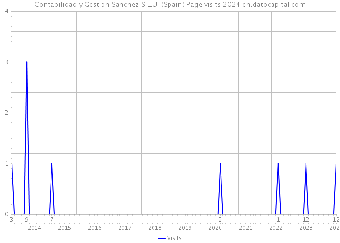Contabilidad y Gestion Sanchez S.L.U. (Spain) Page visits 2024 