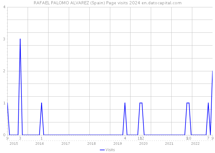 RAFAEL PALOMO ALVAREZ (Spain) Page visits 2024 