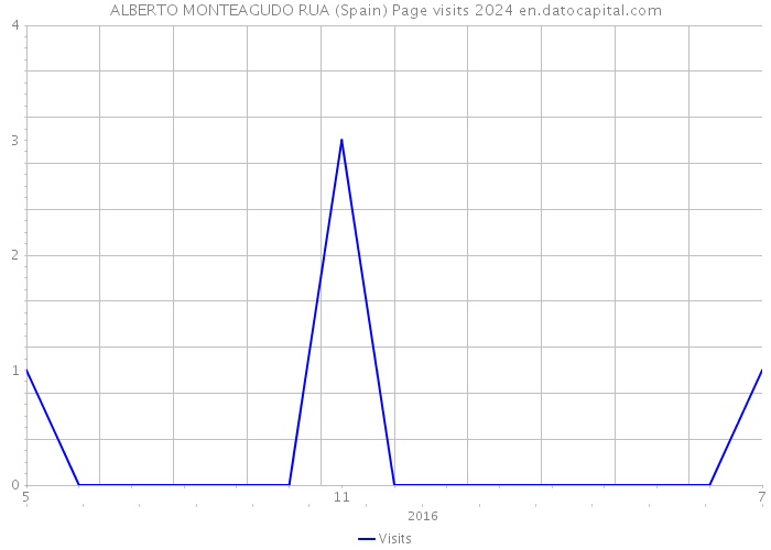 ALBERTO MONTEAGUDO RUA (Spain) Page visits 2024 