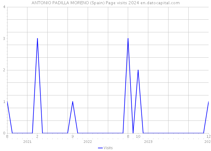ANTONIO PADILLA MORENO (Spain) Page visits 2024 
