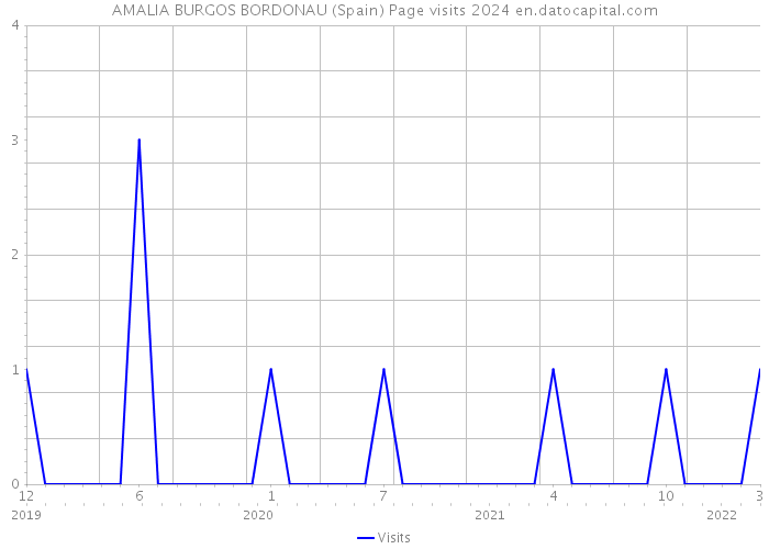 AMALIA BURGOS BORDONAU (Spain) Page visits 2024 