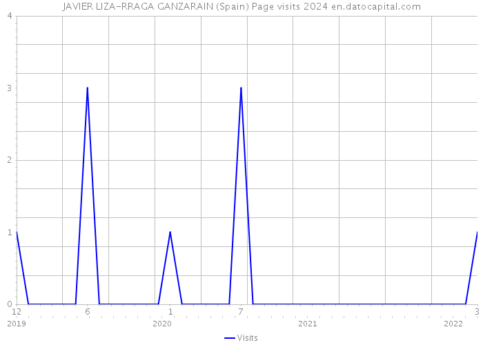 JAVIER LIZA-RRAGA GANZARAIN (Spain) Page visits 2024 