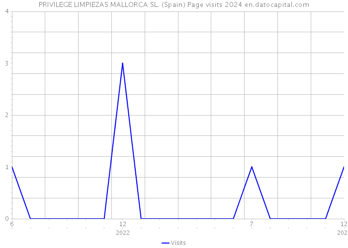 PRIVILEGE LIMPIEZAS MALLORCA SL. (Spain) Page visits 2024 