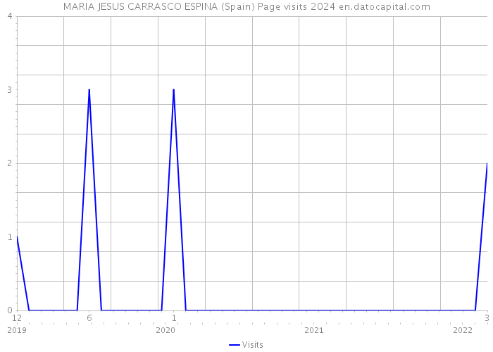 MARIA JESUS CARRASCO ESPINA (Spain) Page visits 2024 