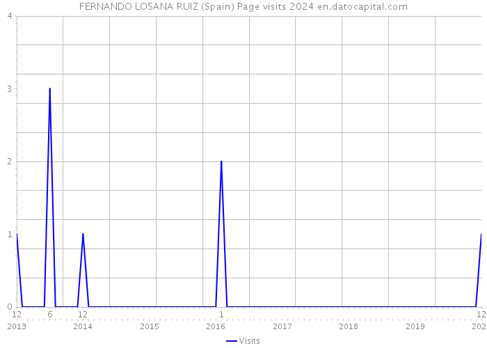 FERNANDO LOSANA RUIZ (Spain) Page visits 2024 