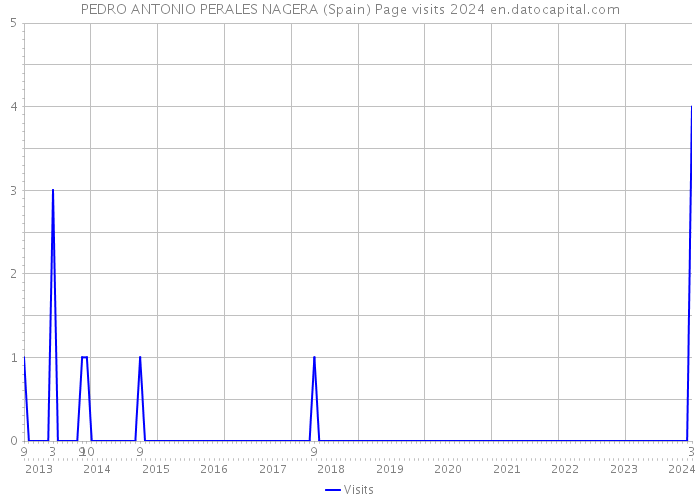 PEDRO ANTONIO PERALES NAGERA (Spain) Page visits 2024 