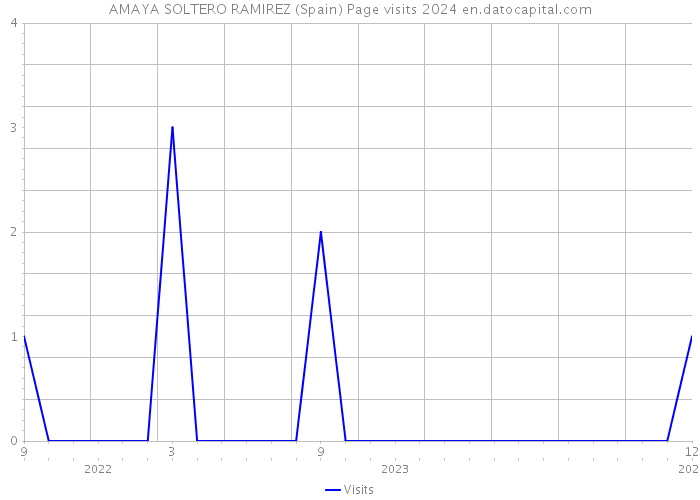 AMAYA SOLTERO RAMIREZ (Spain) Page visits 2024 