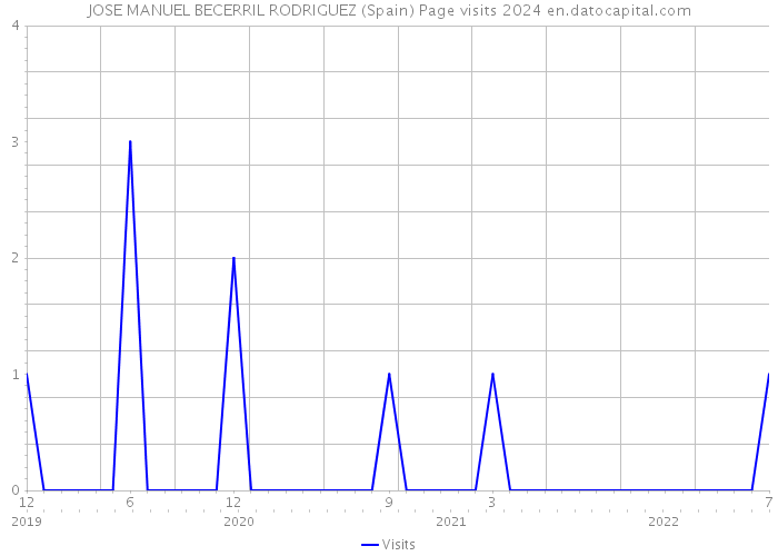 JOSE MANUEL BECERRIL RODRIGUEZ (Spain) Page visits 2024 