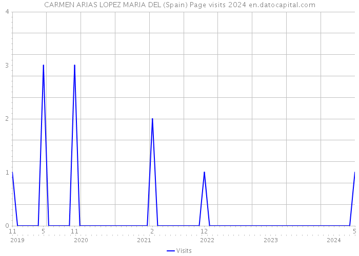 CARMEN ARIAS LOPEZ MARIA DEL (Spain) Page visits 2024 